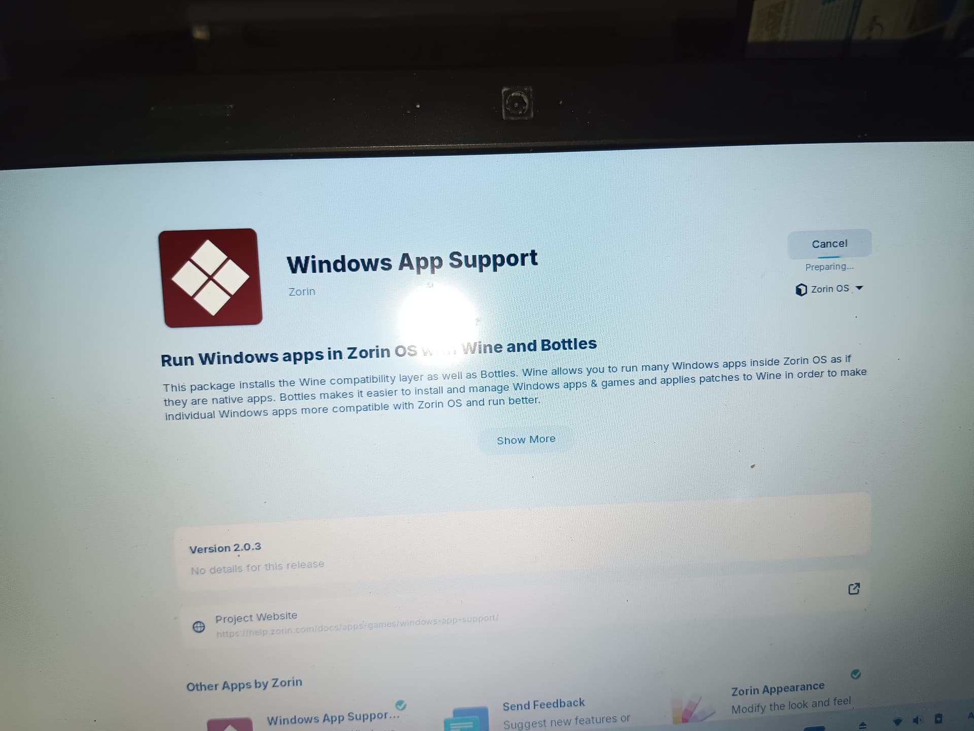 Windows app support not installing on my laptop - General Help