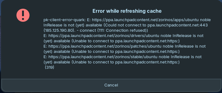 Software Updater Not Connecting After Upgrade To 18.1 - General