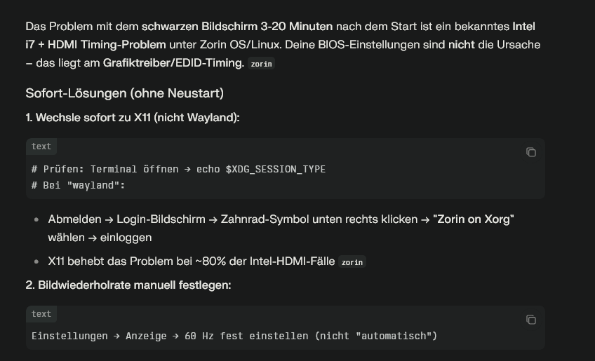 bekanntes intel linux problem 1