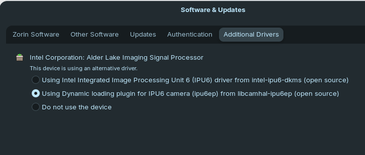 Zorin os 18 in Dell xps 9315 camera issues - Hardware Support